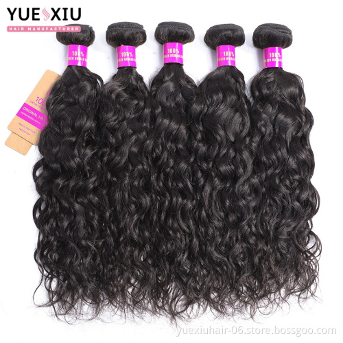 High Quality Peruvian Body Loose Deep Kinky Curly Wave Natural Wavy Pure Virgin Remy Hair Bundles With Closure